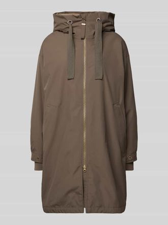 G-Lab Jacke in &Uuml;berl&auml;nge Modell JOY in Taupe, Gr&ouml;&szlig;e XS