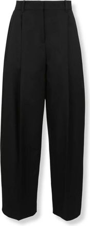 Jacquemus Broeken, Dames, Zwart, XS, Katoen, Pantaloni