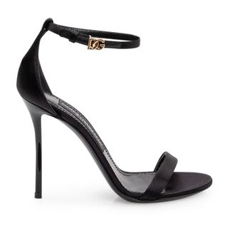 Dolce & Gabbana High Heel Sandals, female, Black, Size: 7 1/2 US Sandalo Raso