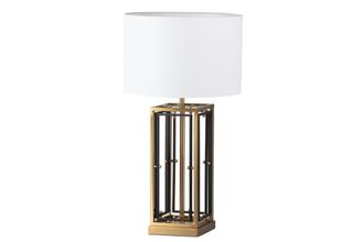 Adda Home Lámpara negro de metal 38x38x70cm