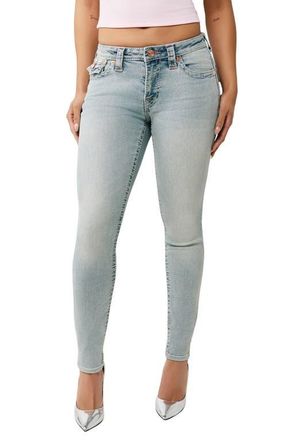 True Religion Jennie Skinny Jeans in Playmaker Faded Indigo at Nordstrom, Size 25