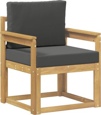vidaXL Sof&aacute; De Exterior Poli&eacute;ster Blanco Y Antracita Vidaxl