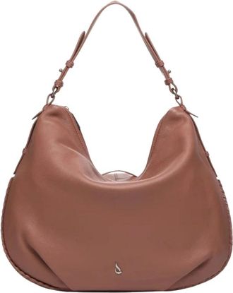 Abbacino Annesan Hobo Tas - Dames - Schoudertassen - Roze - ONE Size - Leer - Tassen