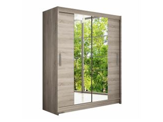 Mirjan24 Mobilier1 - Armario Closico 132, Trufa Roble, 200x150x58cm, Puertas De Armario: Correderas, N&uacute;mero De Estantes: 0
