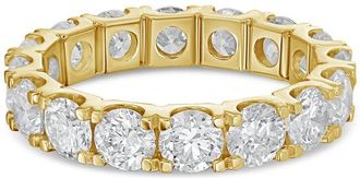 Diana M. Jewels 14kt yellow gold 6.00 cts round lab grown diamond eternity band in U-prong setting