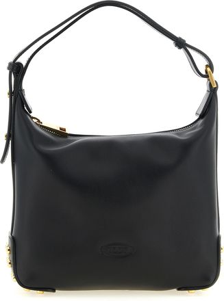 Tod's Black Calfskin Shoulder Womens Bag