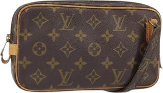 Louis Vuitton Pre-owned Clutches, female, Brown, Size: ONE SIZE Pre-owned Clutch