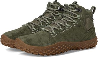 Merrell Wrapt Mid WP Womens Climbing Shoes Lichen : 5.5 M, Leather/Suede