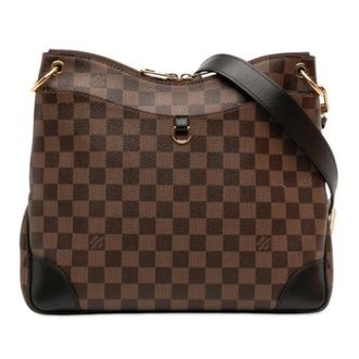 Louis Vuitton Pre-owned Odeon MM - Dames - Pre-owned - Bruin - Maat: ONE Size Zijde