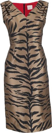 Carolina Herrera Sleeveless Dress in Animal Print Cotton