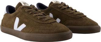 Veja Womens Volley Sneakers - Veja Leather Brown Calfskin Shoes