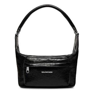 Balenciaga (WMNS) Balenciaga Raver Medium Bag With Handle Black 7411272AACQ1000