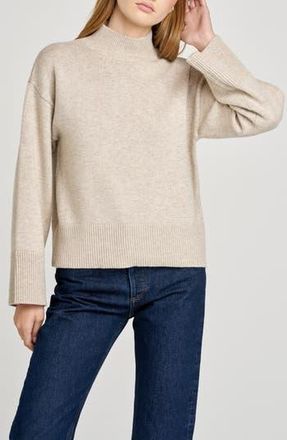 Wayf Addison Mock Neck Sweater in Oat at Nordstrom Rack, Size Small