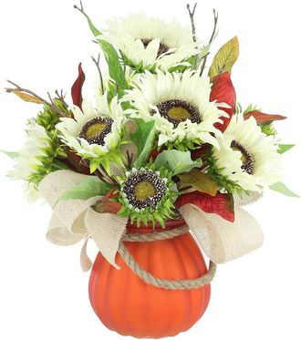 Creative Displays Inc. Modern Fall Arrangement With Sunflowers & Bows