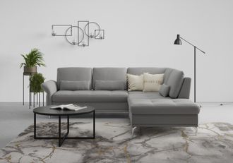 Inosign Ecksofa »Palm Beach L-Form« Federkern, mit Sitztiefenverstellung, wahlweise mit Bettfunktion