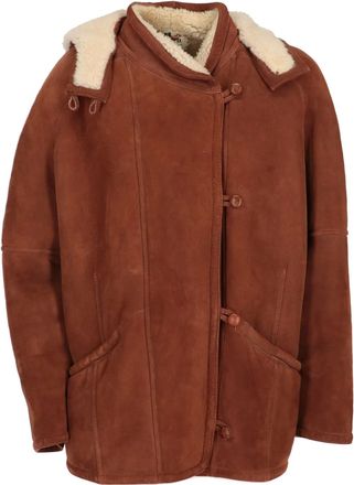 A.N.G.E.L.O. Vintage Cult Cappotto in pelle scamosciata anni 80 - Marrone