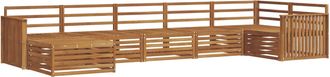 vidaXL Conjunto De Sof&aacute;s De Exterior 7 Uds. Natural Vidaxl