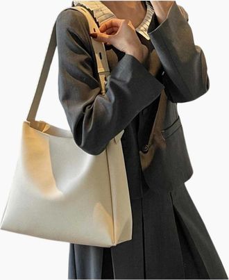 XY London Womens XY London Darcie Adjustable Strap Tote Bag - Cream - Size: ONE size