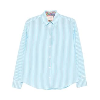 MC2 Saint Barth Meredith Shirt - Heren - Casual Overhemden - Blauw - XS - Katoen - Overhemden