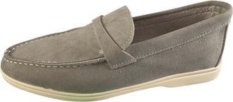 Generic Womens Loafers Casual Comfortable Pumps Solid Color Flat Heel Lightweight Breathable Classic Slip On Walking Shoes Work Shopping Gray