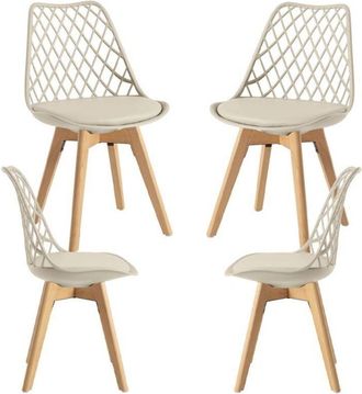 Regalos Miguel Packs Sillas Comedor - Pack 4 Sillas Mima - Greige