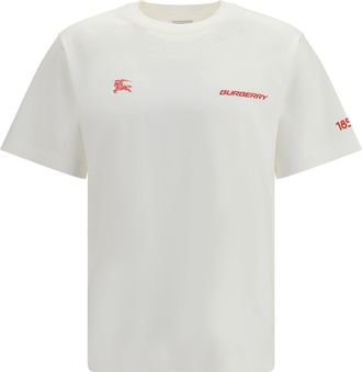 Burberry Mens T-Shirt Cotton Map Chalk T-Shirts And Polos