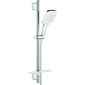 GROHE Juego De Barra De Ducha Ducha De Lluvia Rsh 130 Smartactive Cube 26584 600mm 9.5l Moon White / Chr