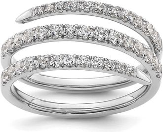 Diamond2Deal 14k Gold Lab Grown Diamond Wedding Band Ring 3/4Ct Clarity- VS Color- D-E