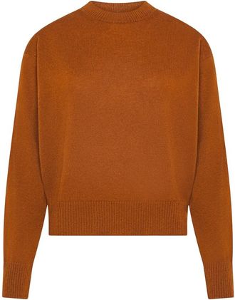 Cruna Ophelie 2756 Ronde hals - Dames - Ronde hals truien - Oranje - XS - Truien & Vesten