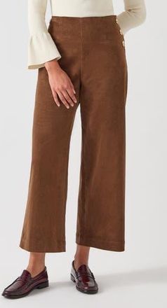 L.k. Bennett Hans Wide Leg Corduroy Pants in Chocolate at Nordstrom Rack, Size 16 Us / 20 Uk