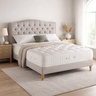 Aspire Home Accents Regency 3000 Pocket Cashmere Wool Hybrid Mattress Medium Firm in White | Size: Super King