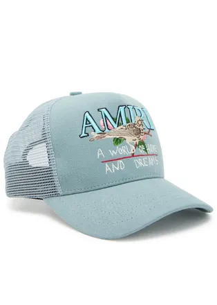 Amiri Hope And Dreams Canvas Trucker cap - Blue - One Size