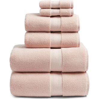 Nordstrom Organic Hydrocotton 6-Piece Towel Set $144 Value in Pink Sepia at Nordstrom, Size 6 Piece Set