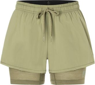 super.natural Double Layer Shorts Shorts für Damen | oliv