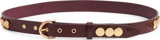 Rag & Bone Luna Leather Belt in Deep Plum at Nordstrom, Size X-Small