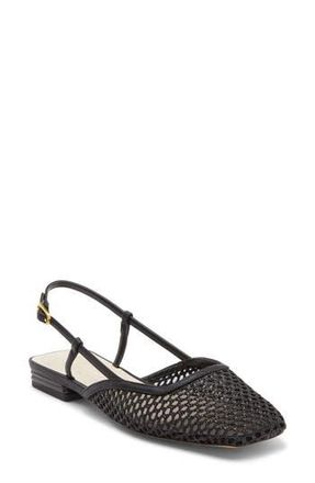 Franco Sarto Tadella Slingback Flat in Black /Black at Nordstrom Rack, Size 8.5
