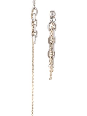 Justine Clenquet Dana mismatched earrings - Silver