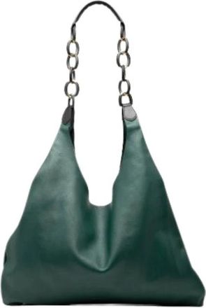Burberry Pre-owned Shoulder Bags, female, Green, Size: ONE SIZE Pre-owned Leather Shoulder Bag