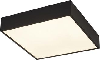 Searchlight Searchlight - Zeus Plafón Baño 1 Luz Cuadrado, Negro 3000K IP44