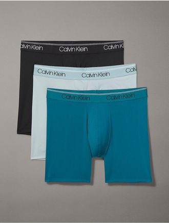 Calvin Klein Mens Micro Stretch 3-Pack Boxer Brief - Multi - XL