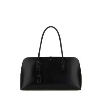 Saint Laurent Black Leather Shopping Bag