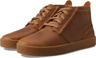 Clarks Mens Streethill Mid Chukka Boot, Dark Tan Leather, 6.5 UK