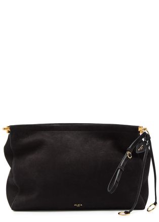 Alaia Le Click Nubuck Clutch - Black - One Size