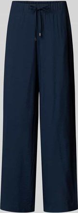 Christian Berg Stoffhose aus Viskose-Mix mit Eingrifftaschen in Dunkelblau, Größe 36