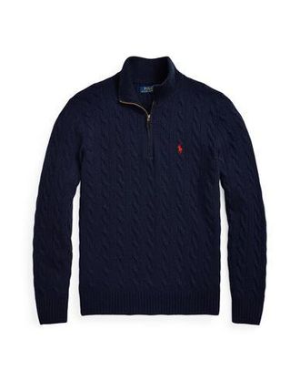Ralph Lauren CABLE-KNIT WOOL-CASHMERE SWEATER