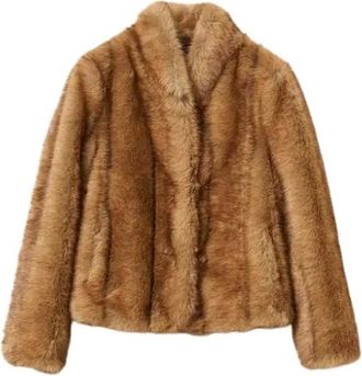 Twinset Giacca in ecopelliccia Actitude - - Jackets - Donna - Marrone - M