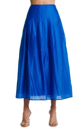 Ciebon Pheona A-Line Midi Skirt in Blue at Nordstrom, Size X-Small