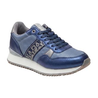 Napapijri Schoenen, Dames, Blauw, 40 1/2 EU, Polyester, Platform Sneakers