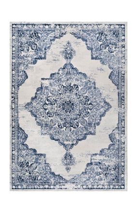 Jonathan Y Designs Alhambra Ornate Medallion Modern Area Rug in Light Blue/ivory at Nordstrom, Size 4Ft 0In X 6Ft 0In