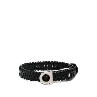Ferragamo Bracelets, male, Black, Size: ONE SIZE Gancini Bracelet